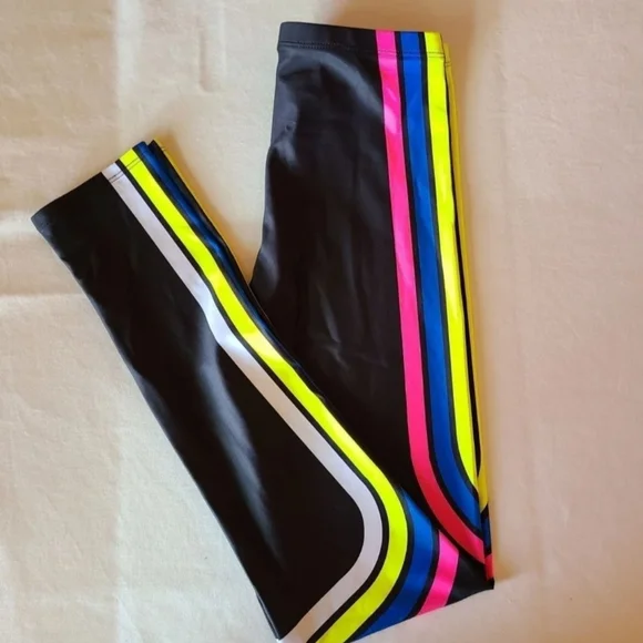 Colorful Striped Kids Leggings - Picture 4 of 5
